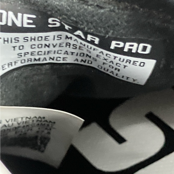 Converse One Star Pro Black & White Suede Skate Shoes m9.5,wo 11 - Picture 7 of 9